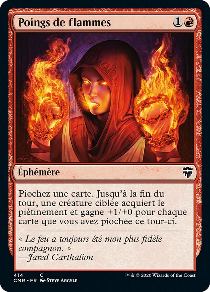 image Poings de flammes