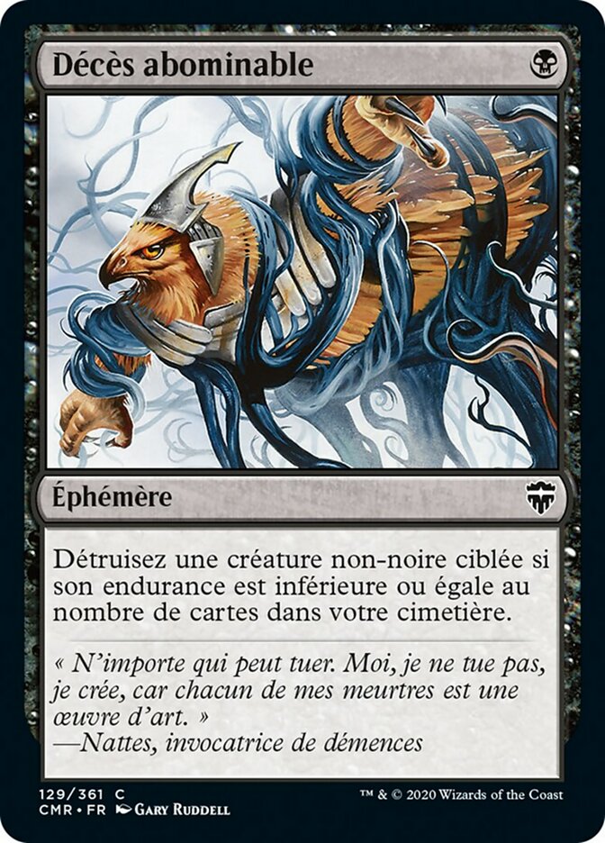 image Décès abominable