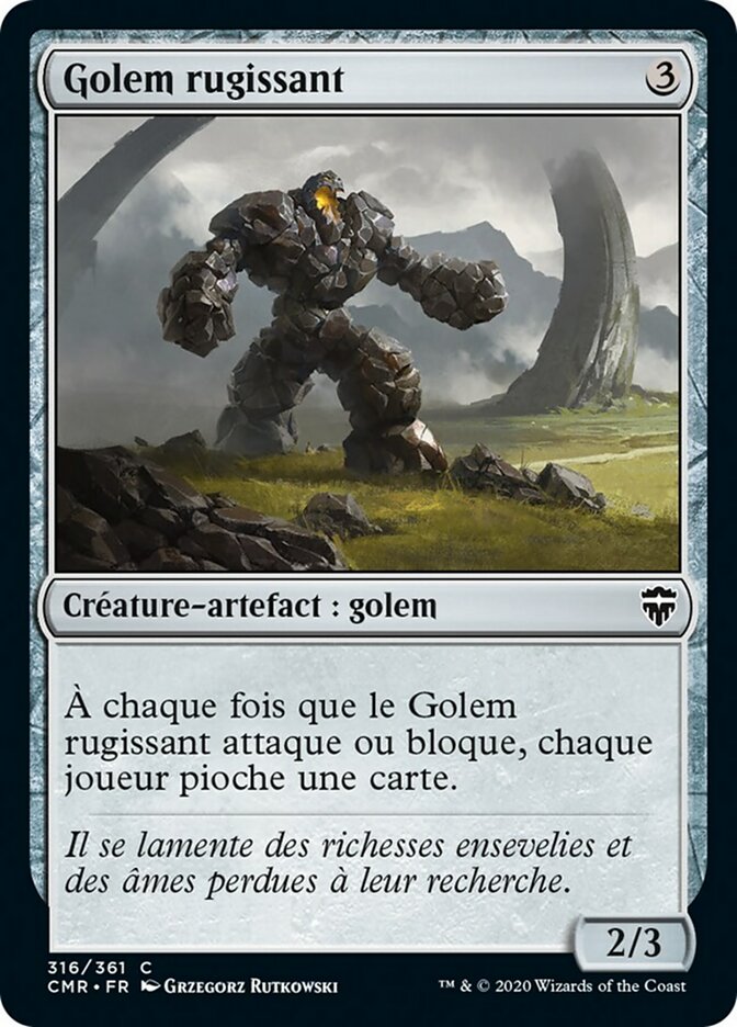 image Golem rugissant