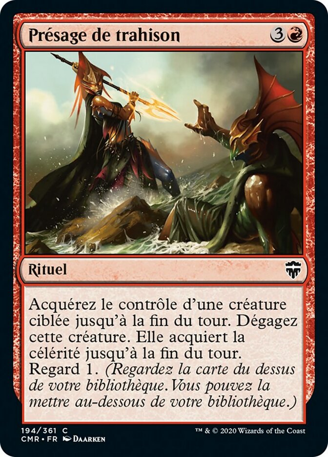 image Présage de trahison