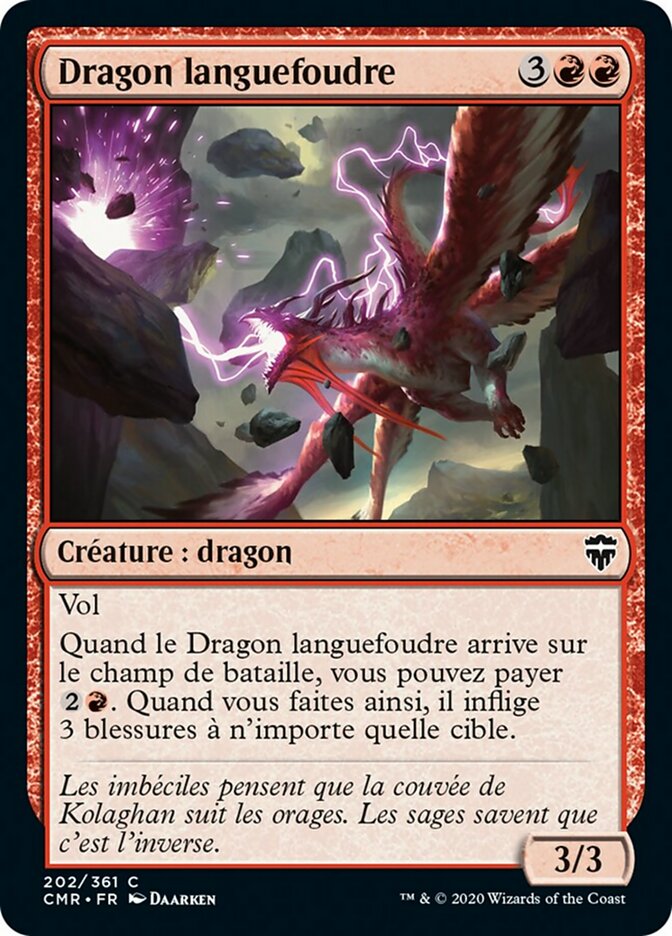 image Dragon languefoudre
