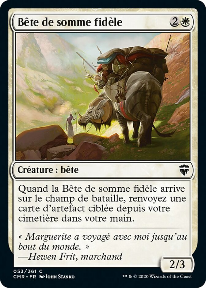 image Bête de somme fidèle