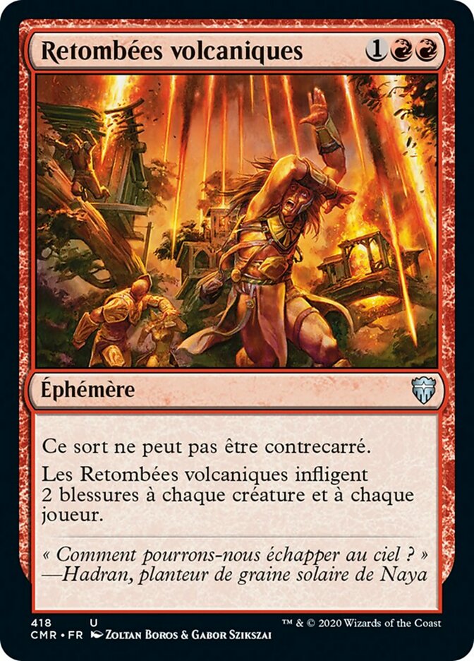 image Retombées volcaniques