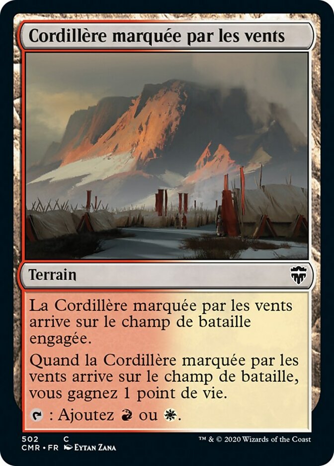 image Cordillère marquée par les vents