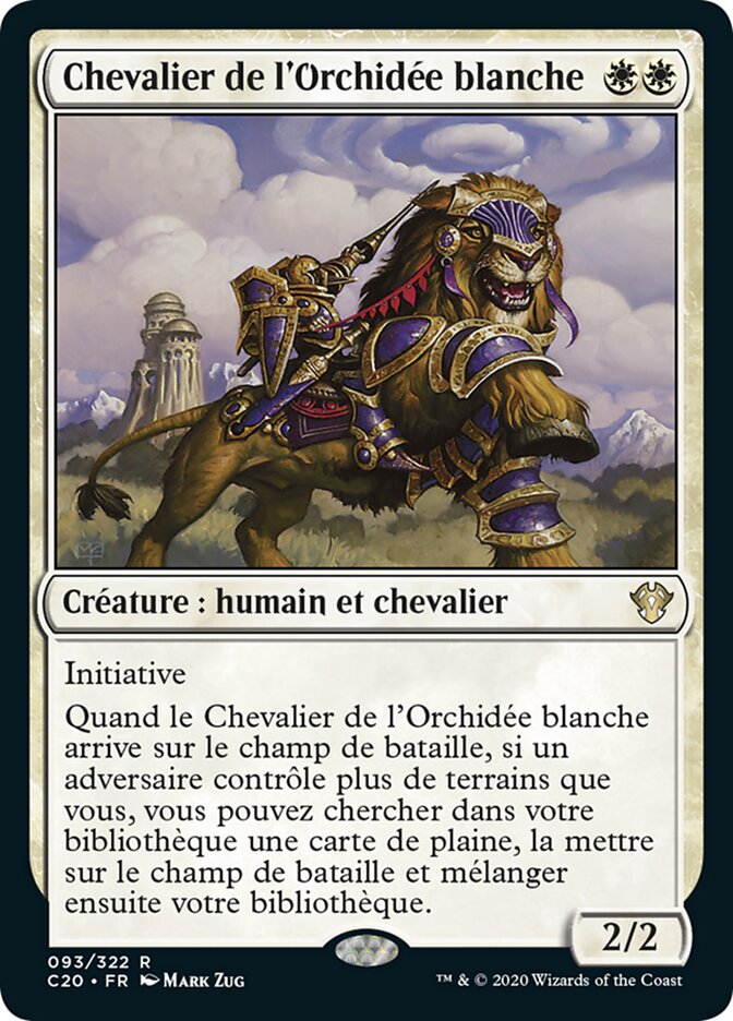 image Chevalier de l'Orchidée blanche