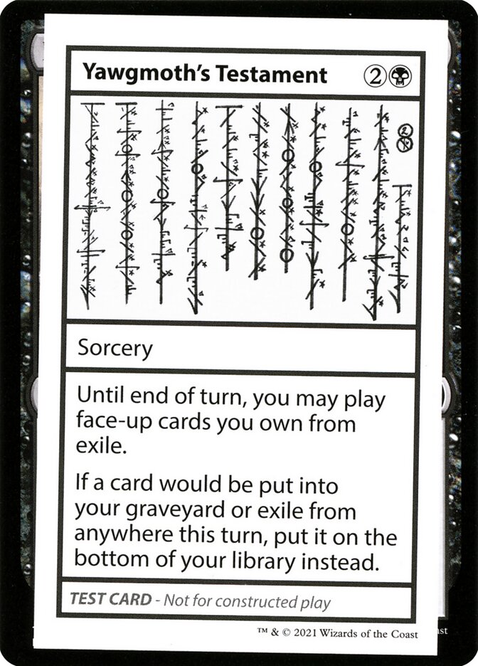 image Yawgmoth's Testament