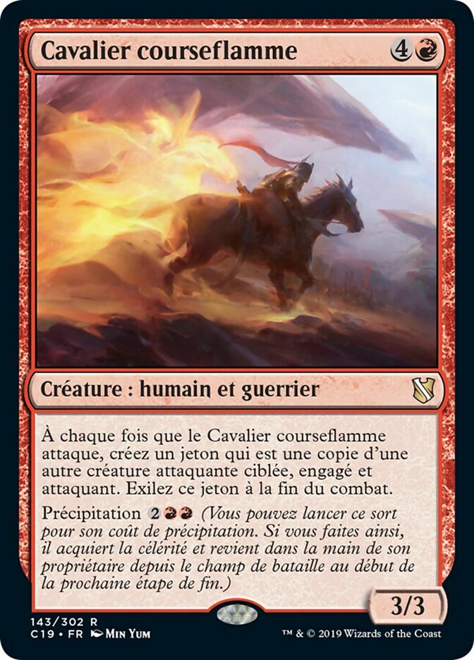 image Cavalier courseflamme