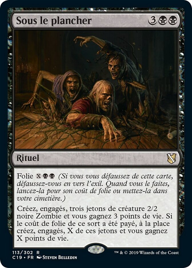 image Sous le plancher