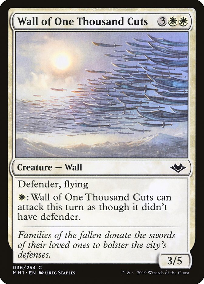 image Wall of One Thousand Cuts