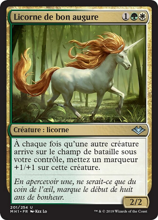 image Licorne de bon augure
