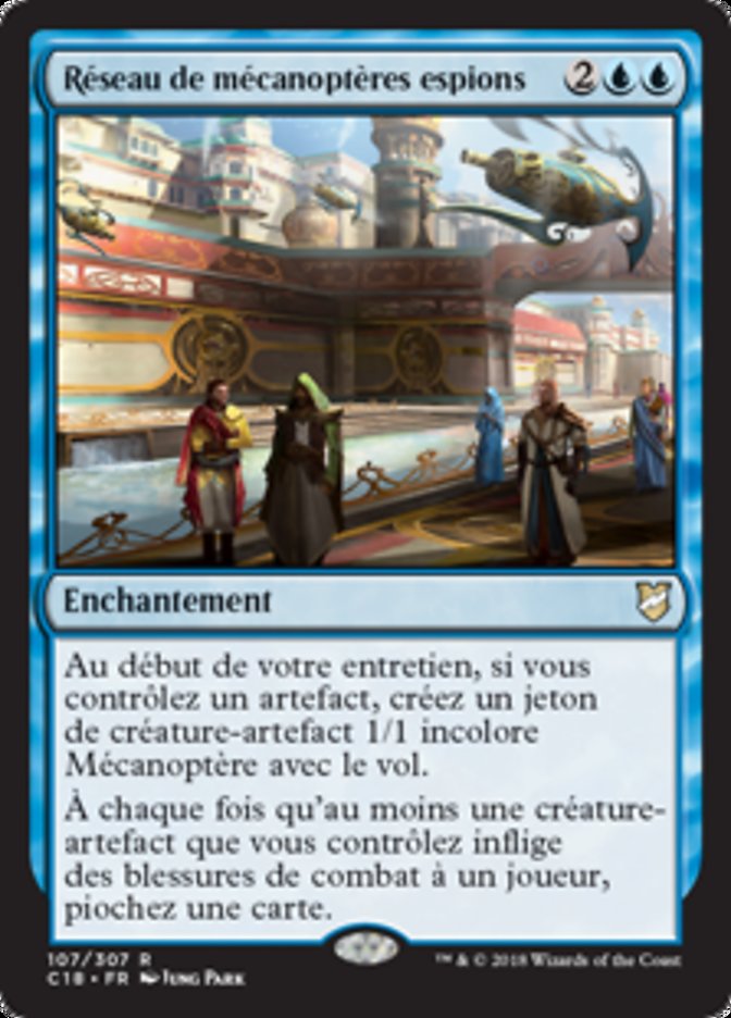 image Réseau de mécanoptères espions