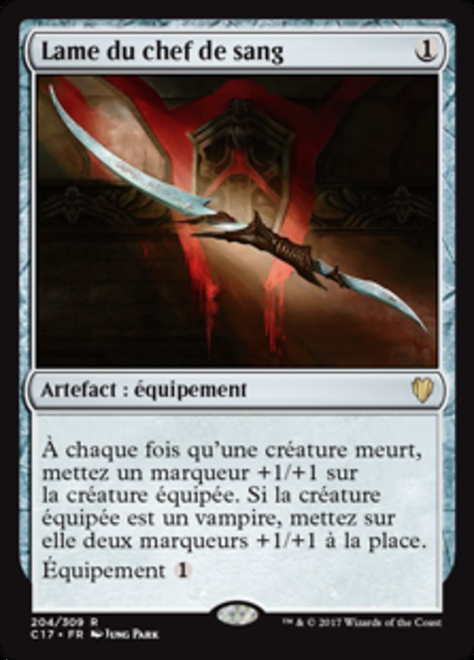 image Lame du chef de sang