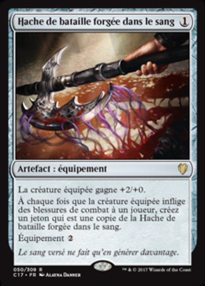 image Hache de bataille forgée dans le sang