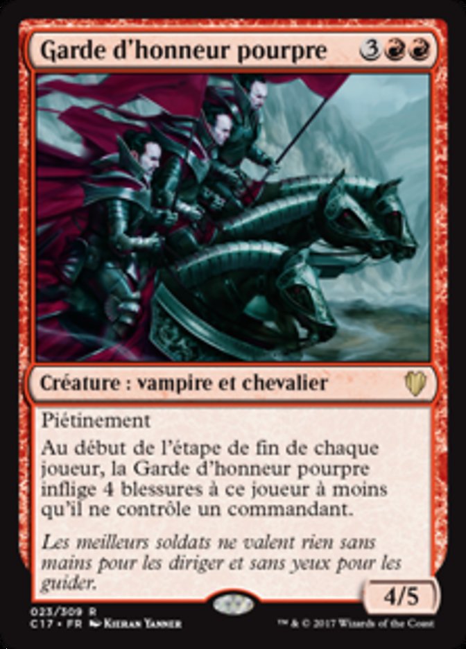 image Garde d'honneur pourpre