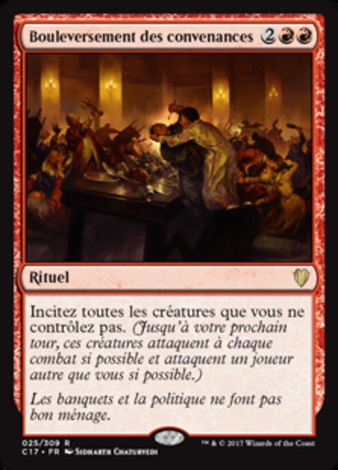 image Bouleversement des convenances