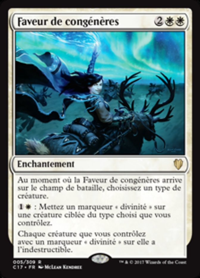 image Faveur de congénères