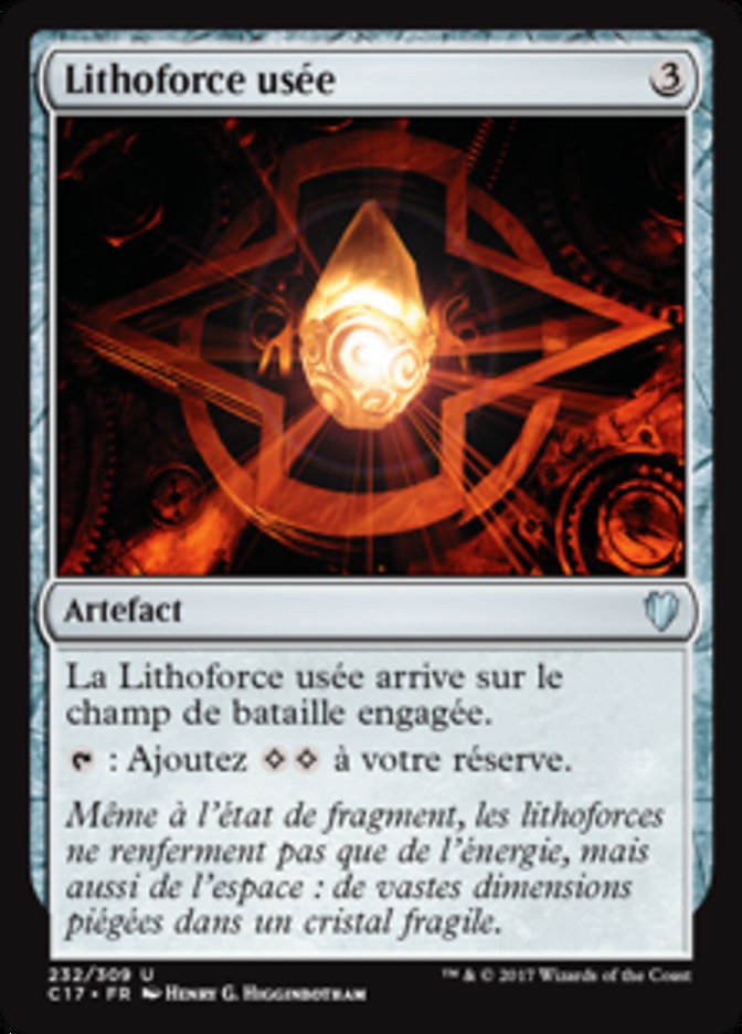image Lithoforce usée