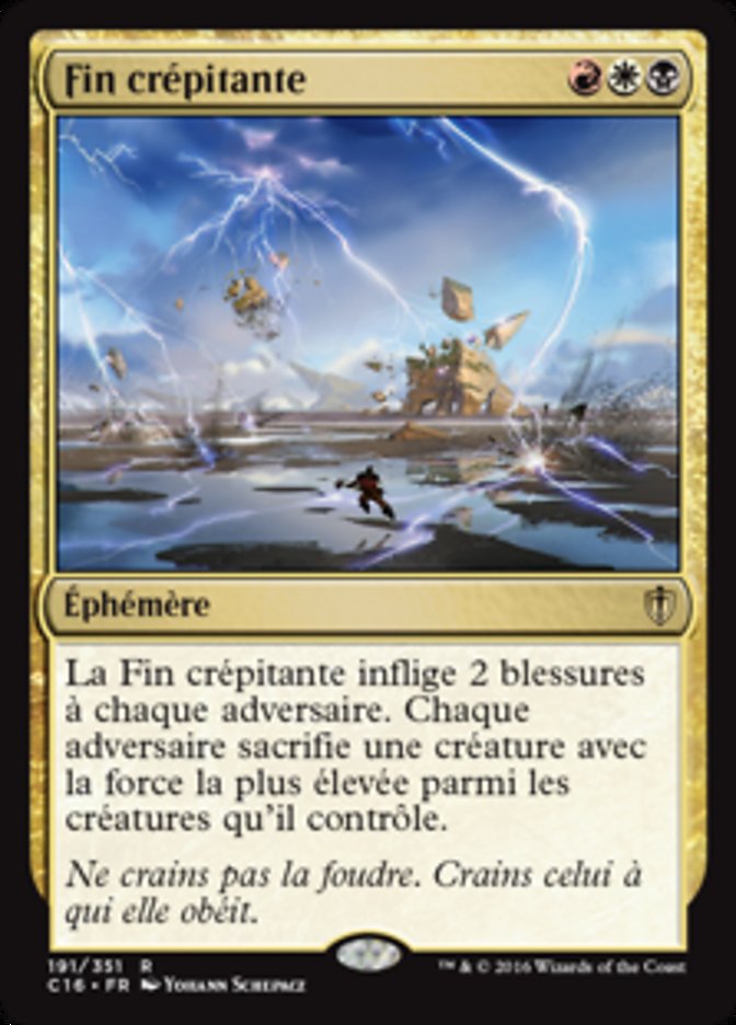 image Fin crépitante