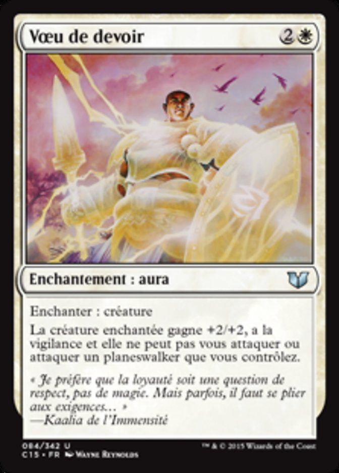 image Vœu de devoir