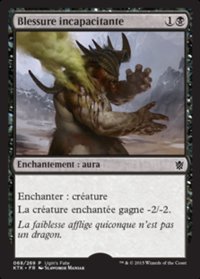 image Blessure incapacitante