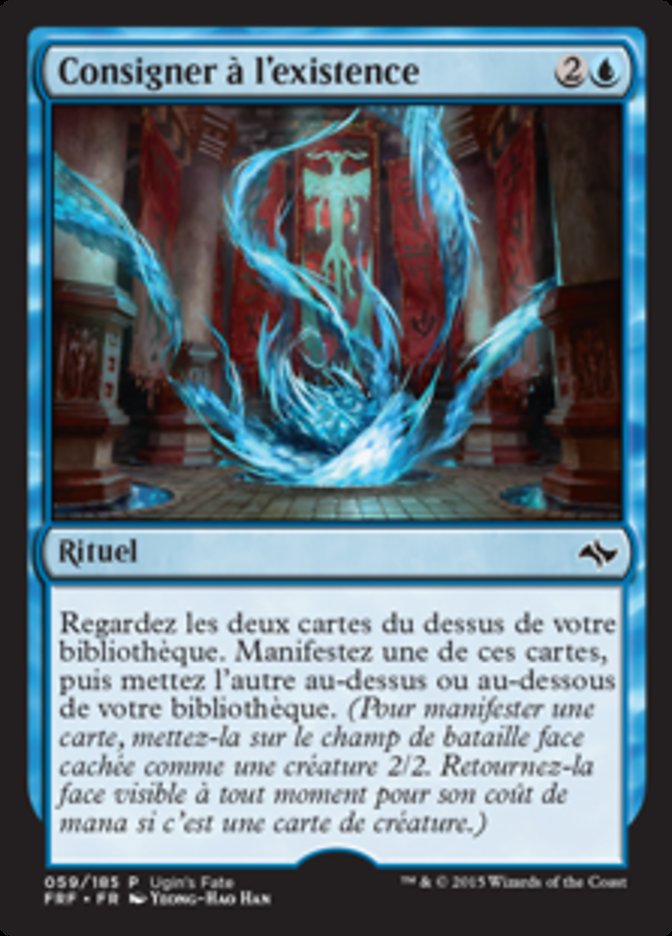 image Consigner à l'existence