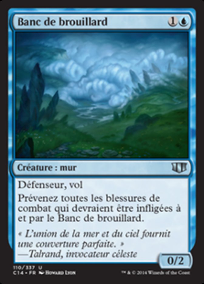 image Banc de brouillard