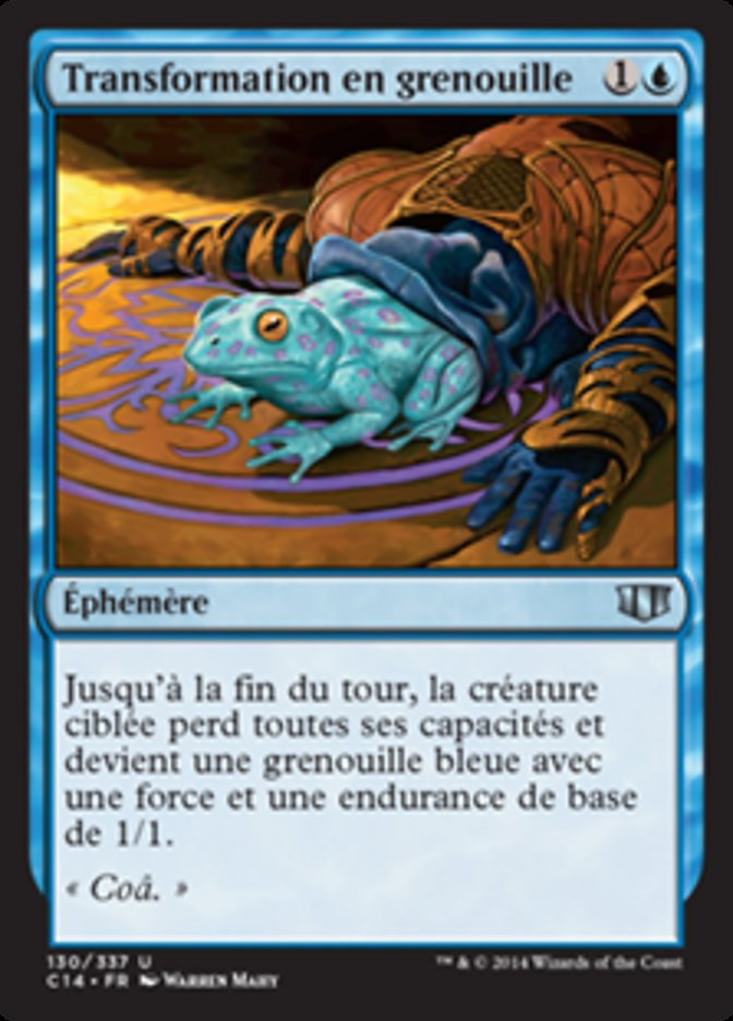 image Transformation en grenouille