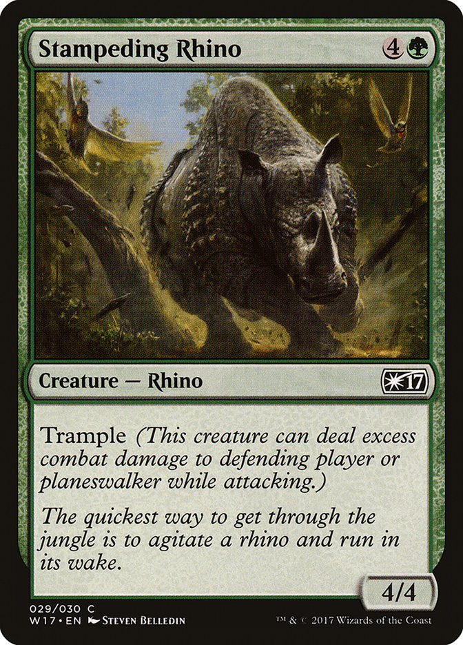 image Stampeding Rhino