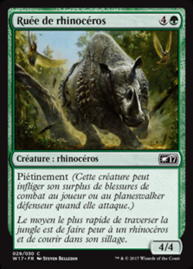 image Ruée de rhinocéros