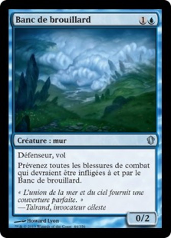 image Banc de brouillard