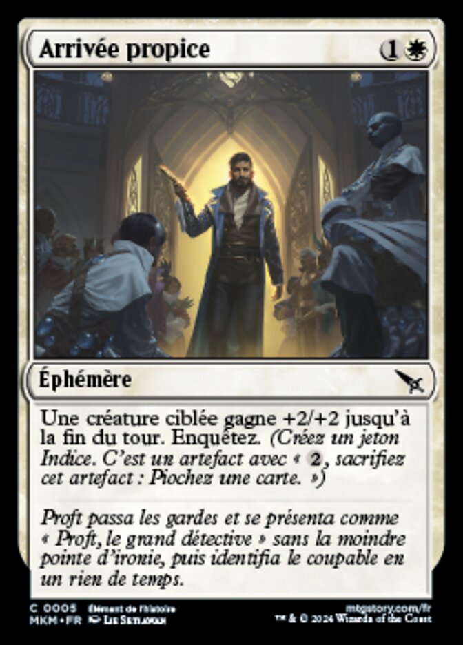 image Arrivée propice