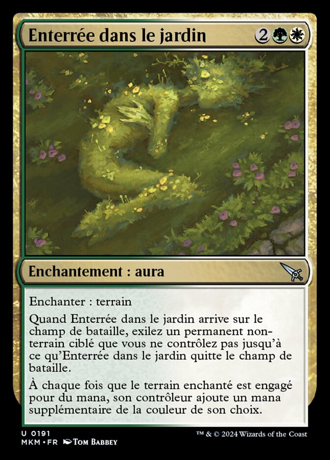 image Enterrée dans le jardin