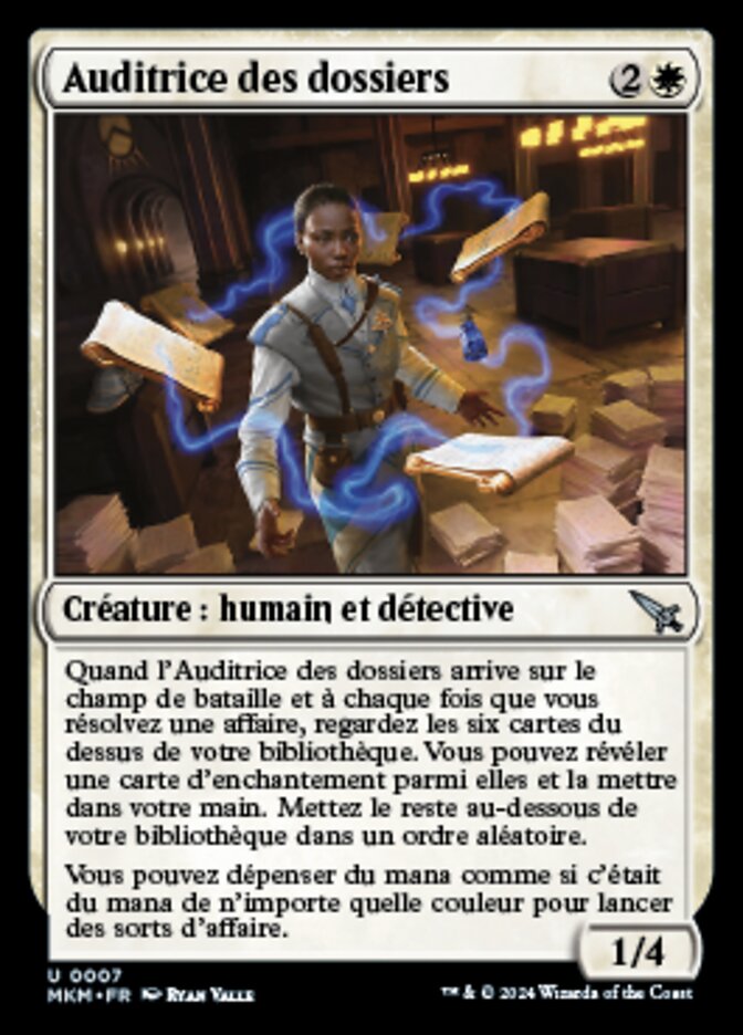 image Auditrice des dossiers