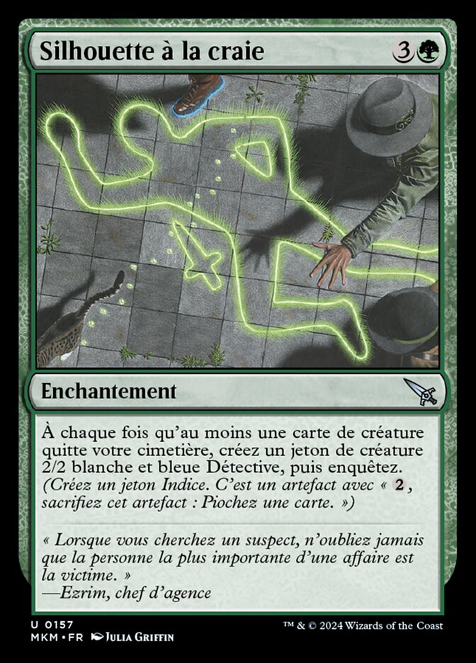 image Silhouette à la craie