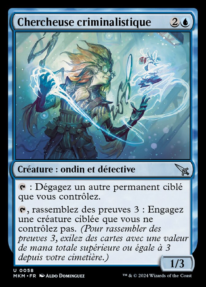 image Chercheuse criminalistique