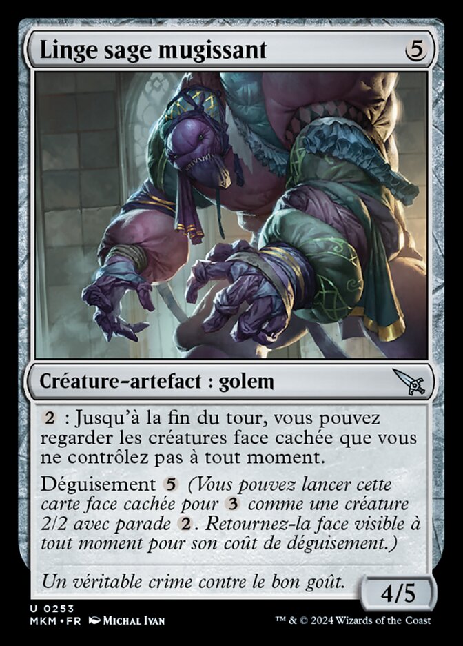 image Linge sage mugissant