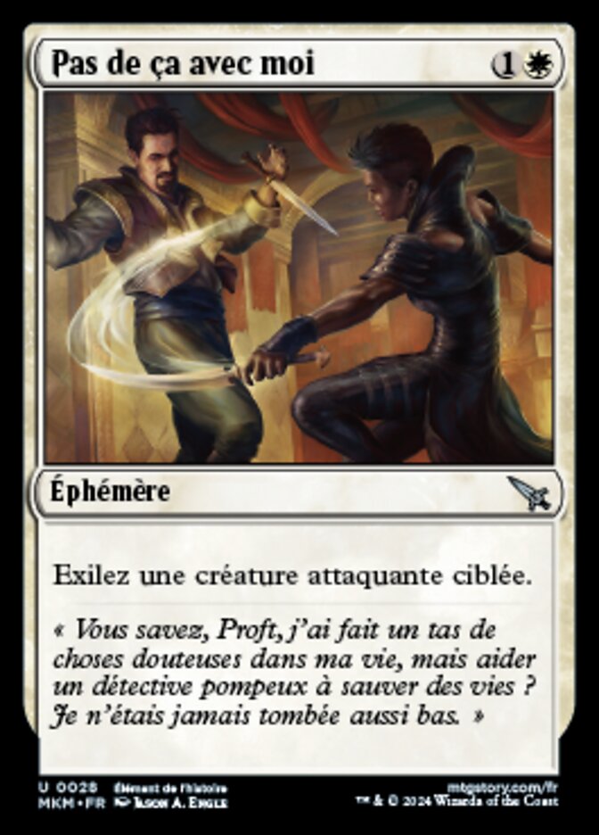 image Pas de ça avec moi