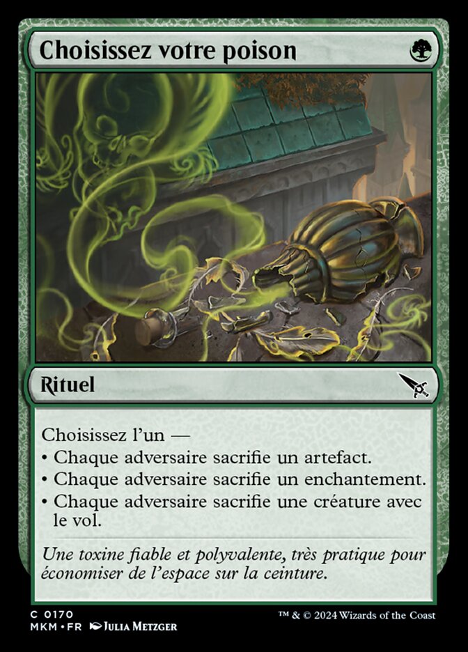 image Choisissez votre poison