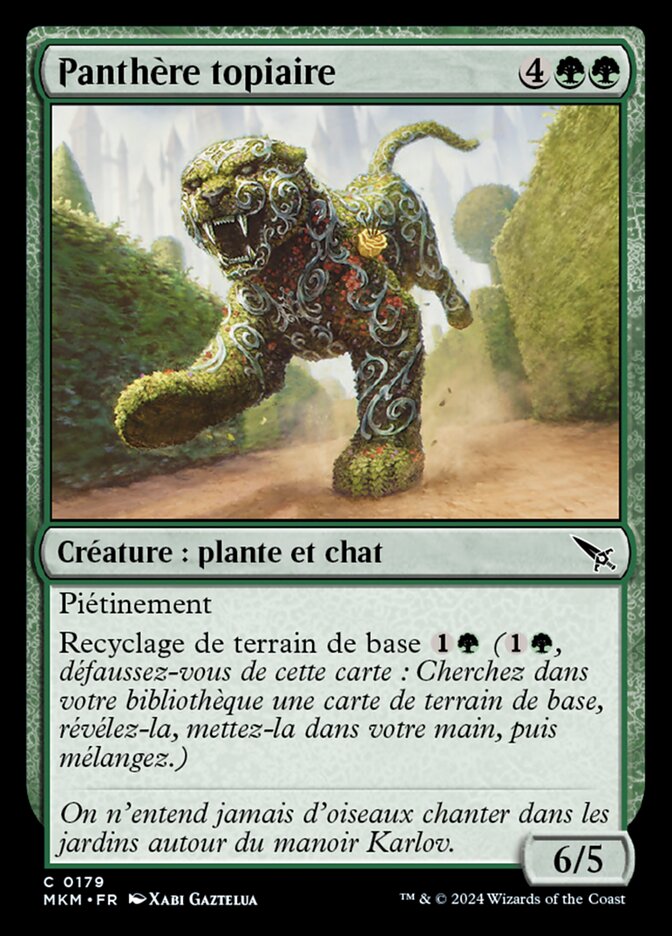 image Panthère topiaire