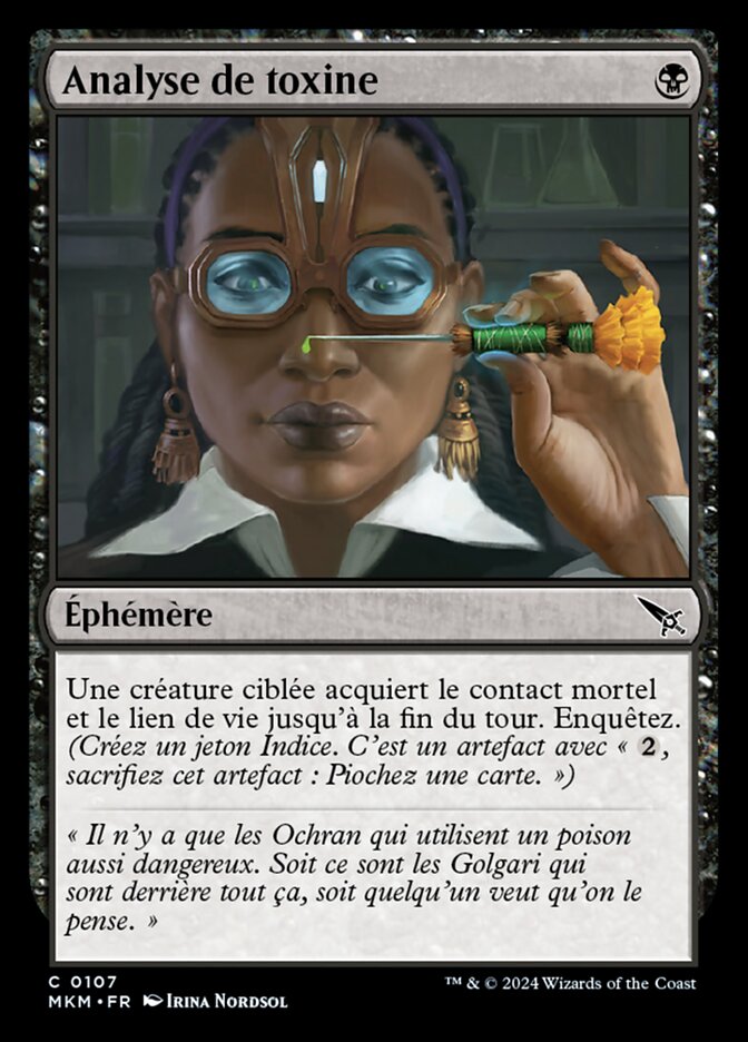 image Analyse de toxine