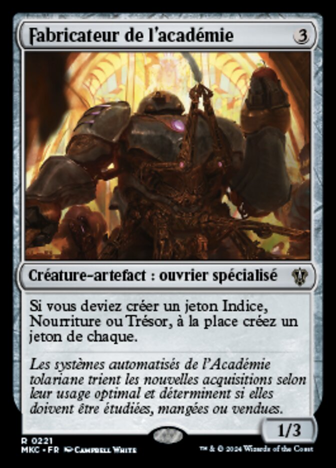 image Fabricateur de l'académie