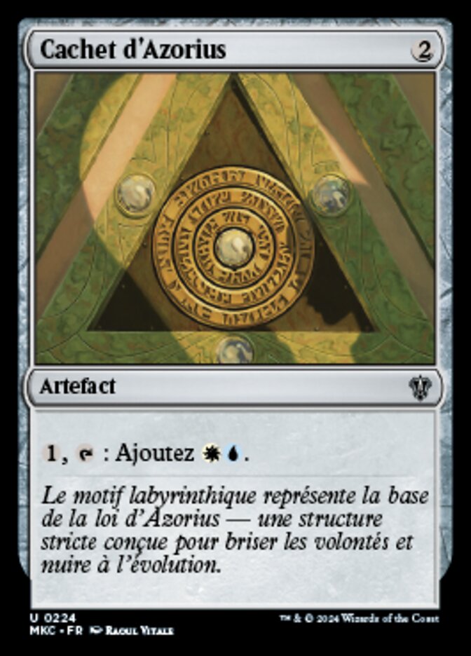 image Cachet d'Azorius