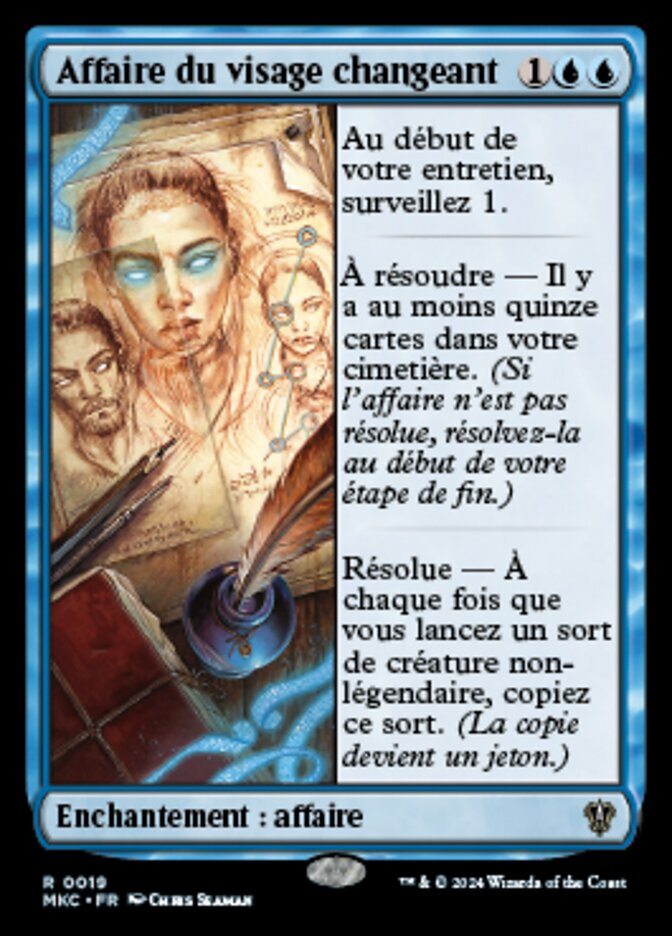 image Affaire du visage changeant