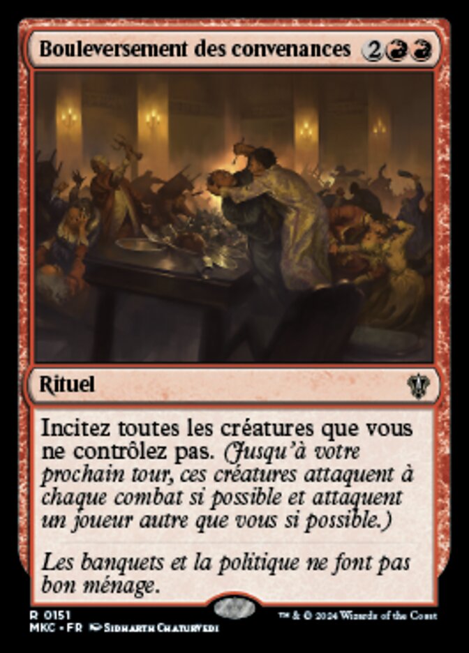 image Bouleversement des convenances