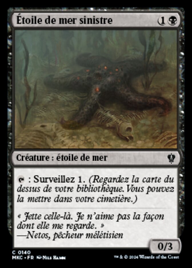image Étoile de mer sinistre