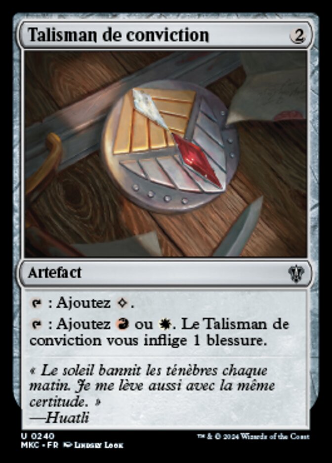 image Talisman de conviction