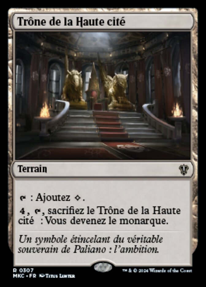image Trône de la Haute cité