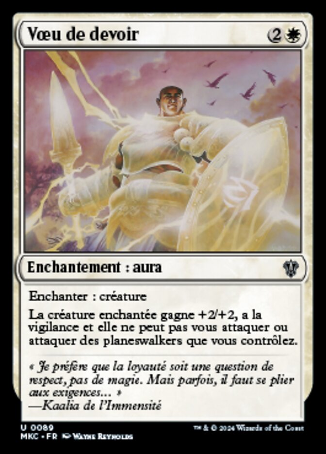 image Vœu de devoir