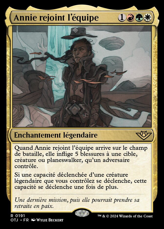 image Annie rejoint l'équipe