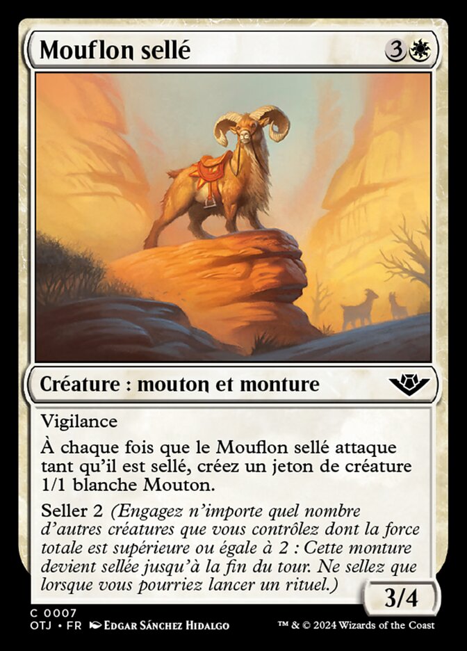 image Mouflon sellé